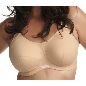 Elomi Energise Collection Size 40E Underwire Sports Bra Tan Nude EL8040NUE